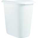 Rubbermaid Vanity Wastebasket, 6 Quart, White FG295300WHTP