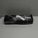 Leebein Electric Spin Scrubber, Cordless Cleaning Brush for Bathroom Shower Tub, IPX7 Waterproof Power Scrubber with 7 Brush Heads, Extendable Long Handle and 2 Speeds Scrubber for Bathtub Floor (Black)