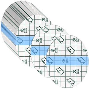 Nuanchu 60 Pieces Transparent Stretch Adhesive Bandage Waterproof, Film Clear Dressing Bandages Dressing Tape for Swimming Skin, Ellipse(3.2 x 4 Inch)