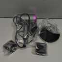 slopehill Professional Ionic Hair Dryer, Powerful 1800W Fast Drying Low Noise Blow Dryer with 2 Concentrator Nozzle 1 Diffuser Attachments for Home Salon Travel (Grey)