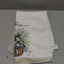 Artoid Mode Eucalyptus Truck Flowers Basket Spring Kitchen Towels Dish Towels, 18x26 Inch Farmhouse Decoration Hand Towels Set of 4