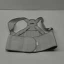Fit Geno Back Brace Posture Corrector for Men & Women: Shoulder Straightener Adjustable Full Back Support Pain Relief - Scoliosis Hunchback Spine Corrector (Medium/Large (Waist 33"-40"), Gray)