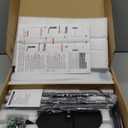 Floor Lamp with Remote Control,Bright Floor Lamps for Living Room/Bedroom/Office, Stepless Adjustable 3000K-6000K Colors and 10-100% Brightness,Standing Light with Foot Switch (Black)