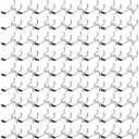 Moxweyeni 100 Pcs Pegboard Hooks Peg Board Organizer Accessories Holders Hanging Stainless Steel Display Wall Hooks for 1/8 and 1/4 Pegboard Wall for Garage Storage Tools(2 Inch)
