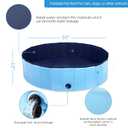 Onirii 55"*12"Foldable Pet Dog Pool,Portable Kiddie Pool,Collapsible PVC Bathing Tub Swimming Pool,Indoor Outdoor Leakproof Cat Dog Pet SPA for Large Medium Small Dogs Cats and Kids