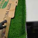 LOOBANI Large Dog Grass Pad with Tray - 35x23in Dog Litter Box with 2 Artificial Grass Patch + 2 Washable Pee Pads - Quickly Absorbency Indoor Outdoor Potty for Patio Balcony Apartment Use