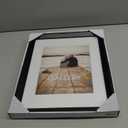Malden International Designs 8x10 11x14 Black Wedge Matted Picture Frame, White
