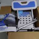 Heavy Duty Bath and Shower Bench with Adjustable Height and Reversible backrest - Handicap Shower Chair for Elderly and Disabled, Sliding Shower Chair, Bathtub Chair for Inside tub