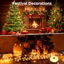 OGERY Camping String Lights, 4 in 1 Quick Storage 32.8FT Rechargeable Tent Lights String with 8 Lighting Modes, Hanging Waterproof Portable LED Lamp for Outdoor Patio Awning Garden Party Essentials (Green)