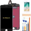 A-MIND 4.7 inch for iPhone 6 Screen Replacement Touch Screen Digitizer A1549 A1586 A1589 LCD Display Full Assembly Repair Kits, with Screen Protector+Tools (Black)