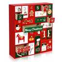 Christmas Empty Advent Calendars to Fill, Empty Advent Calendar, Fillable Advent Calendar with 24 Drawers Christmas Countdown Advent Calendar, Reusable Wooden Xmas Countdown Gift Decorations