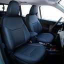 Carlimeki Leather Seat Covers Custom Fit for Maverick 2022-2026, Compatible with XL, XLT, Lobo, Lariat, Tremor Model - Armrest Covers Included - Faux Leather, Fully Covered, Fit Like a Glove