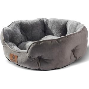 Asvin Large Dog Bed for Large Dogs, Cat Beds for Indoor Cats, Pet Bed for Puppy and Kitty, Extra Soft & Machine Washable with Anti-Slip & Water-Resistant Oxford Bottom, Grey/Blue 30 inches No Brand