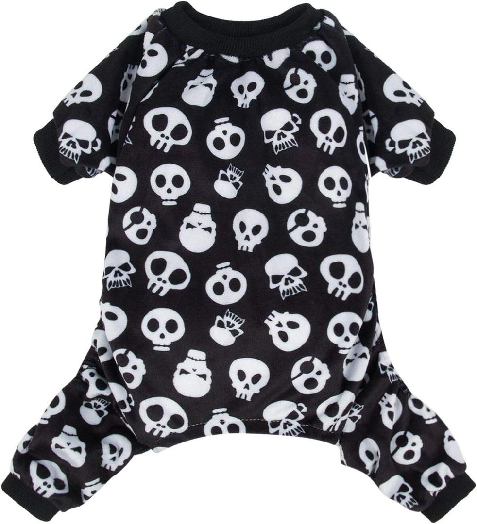 CuteBone Dog Christmas Pajamas Puppy Onesies Small Dogs Soft Pjs Coat Cat Apparel Comfy Pet Clothes Outfit Doggie Bodysuit P11XL