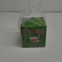 Yookeer Christmas Lime Green Tissue Box Cover Square Wooden Decorative Tissue Box Holder Cube Organizer for Home Tabletop Night Stands Bathroom Kitchen Car Desk Office Decor, 5.9 x 5.9 x 5.9 Inches