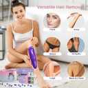 BLITZWAX Brazilian and Bikini Waxing Kit for Women, Hard Wax Warmer for Face, Legs and Body, At Home Hair Removal Kit, Beginner Friendly, Quick Heating, Pink and Blue Gradient Color