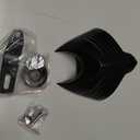 MT246-001-BK Black Horn Cover Compatible with Big Twins V-Rods Stock Cowbell Horns 1992-2020