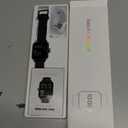 Fitpolo Fitness Tracker with Heart Rate Monitor, Smart Watch 1.8 inches Color Touch Screen IP68 Waterproof Step Calorie Counter Sleep Monitoring Pedometer Watches Activity Tracker for Women Men (Black)