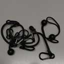 Bungee Cords with Hooks  12 Inch Elastic Tie Down Straps with Carabiner, 4 Ball Bungee Cords 8 Inch, Max Load 78 lbs for Car Trunk, Camping Gear, Bike Cargo, Garage Tools & Outdoor Storage Black