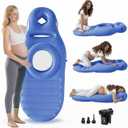 Pregnancy Mattress with Hole - Inflatable Full Body Maternity Bed for Stomach Sleeping, Back Pain Relief - Includes Electric Pump (Blue)