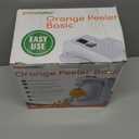 Pelamatic Electric Fruit Peeler | Automatic Orange, Apple, Potato Peeler | Durable Stainless Steel | Versatile & Easy-to-Use | White | 9.5x7x10.5 inches | Plastic & Stainless Steel | Kitchen Appliance