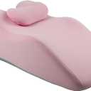 Memory Foam Ergonomic Wedge Prone Pillow, Supportive Pillow for Back, Neck, Leg Support, Acid Reflux, Versatile Usage 50D Foam Machine Washable Cover (Grey)
