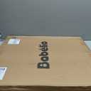 BABELIO 36" Tall Dog Gate PressGuard C5, 26-40" Wide Auto Close Baby Gate, Pressure Mounted Metal Pet Gate, Easy Install No Drilling, No Tools Needed, with Wall Protectors and Extension Kits, White