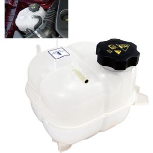 603-838 68102155AD Engine Coolant Reservoir Tank with Cap Compatible with 2015-2017 Chrysler 200 L4 2.4L, V6 3.6L | 2014-2018 Jeep Cherokee L4 2.4L, V6 3.2L Replaces# 68102155AB 68102155AC