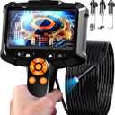 Daxiongmao Endoscope Camera with Light, 1080P HD Borescope with 8 Adjustable Lights, IP67 Waterproof Snake Camera, Ideal for Inspecting Walls, Vents, Automotive Engines, Pipes - Tool for Men (16.4 ft)