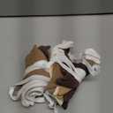 Oudain 2 Pcs Pennant Banner Flags Nursery Garland Triangle Bunting Flags Playroom Wall Decor Banner for Nursery Baby Shower Birthday Boho Wedding Party Event, Each 7.75 ft(Khaki Colors)