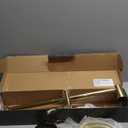 Hand Shower with Slide Bar, High Pressure 10 Setting Handheld Shower Head, Adjustable Height 24" Slide Bar, Wall Supply Elbow and 6.6ft Extra Long Shower Hose - Gold