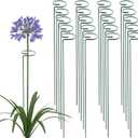 36 Inches Single Stem Plant Support Stakes Steel Garden Stakes Plant Stem Support, Pack of 20, 4 packs