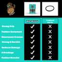 Thick Hair Ties for Men | Durable Hair Bands | Non-Slip Elastic Wristbands | Stylish & Versatile Mens Bracelet | Waterproof Bracelets & Summer Bracelets for Surf, Beach & Everyday Wear