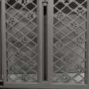 MYPET Paws Portable Pet Gate: 26-40" Wide Expandable, Pressure Mounted No Tools Needed, Durable Dog Gate for Doorways, Made in USA, 23" Tall, Fieldstone Gray
