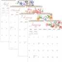 Comix 2026 Wall Calendar 11.5x14 Inch - 12 Month Jan to Dec 2026, Thick 120GSM Paper, Large Blocks Monthly Calendar for Notes, Home Office & School Scheduling (Simple Floral)