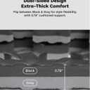 AIRHOP Upgraded 0.79" Extra Thick 48 Sq Ft High-Density Eva Foam Exercise Gym Mats, 12 Pcs Large Interlocking Puzzle Floor Tiles (24"x24") for Home Gym