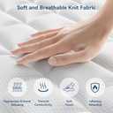 Mattress Queen Size, 12 Inch Queen Hybrid Mattress in a Box, Medium Firm Memory Foam & Individually Wrapped Pocket Springs for Pain Relief, Motion Isolation, CertiPUR-US Certified (White With Black)