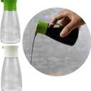 EIKS 2 Set Glass Cruet Bottles Dispenser for Olive Oil Vinegar Soy Sauce, Suitable for Kitchen Cooking Barbecue Usage