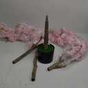 6Ft Tall Cherry Blossom Artificial Tree, Fake Tree Faux Silk Plant with Plastic Nursery Pot,Artificial Plants for Home Office Indoor Decor(Pink)