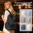 Classic Basic Black Backpack For Women,Waterproof High School Bookbag,Lightweight Casual Travel Daypack,College Backpack Men,Middle School Bag For Girls Boys