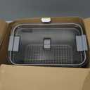 LUXEAR 4 Pack Fruit Containers for Fridge, Vegetable Storage Container with Lids &Removable Colander Produce Saver Organizer for Refrigerator Keep Fruit, Veggie, Berry, Meat Fresh Longer-Grey