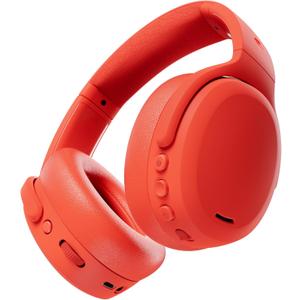 Skullcandy Crusher ANC 2 Wireless Over-Ear Bluetooth Headphones with Multi-Sensory Bass, Active Noise Cancelling, Up to 60 Hours Battery, Microphone for iPhone Android - Plasma