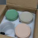 DRKIO 16 Oz Overnight Oats Containers with Lids - 4 Pack Glass Storage Jars with Airtight Lids Wide Mouth Mason Food Jars Great for Meal Prep Salad Chia Pudding Snacks Yogurt Sugar Spice Cereal