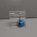 Acrylic Raffle Drum, Clear Raffle Ticket Box Drum Spinner Cage with 1000 Tickets Single Roll for Games Classroom Activities Sports Events Social Contact(Blue, Small)