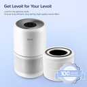 Levoit Core 300-P Air Purifier Genuine Replacement Filter, Core300S-P Filter, AHAM VERIFIDE, Supports HEPA Sleep Mode, High-Efficiency Activated Carbon, Removes Smoke Odor, Allergens,Core 300-RF,2Pack
