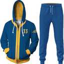 Lucy 33 Pullover Sweatshirt Lucy Zip-up Hoodie Shirt with Pants (Medium)