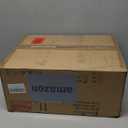 DLLT Caged Ceiling Fan with Light: 20" Farmhouse Fandelier with Lights and Remote & APP - Black Rustic Semi Flush Mount Bladeless Ceiling Fans Enclosed Fan for Bedroom Kitchen Living Dining Room