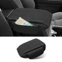 Rilsen Custom for Center Console Cover 2025 2026 Toyota 4runner Armrest Cover Accessories PU Leather Armrest Seat Box Cover Protector with Pockets Storage Bag