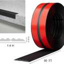 Elvone Wall Corner Protector & Edge GuardPeel and Stick Wall Trim Moulding Inside & Outside Corner Molding Trim Caulk Strip, Self Adhesive Trim for Wall Edge,Ceiling,Countertop, 1.6 W x40 LBlack