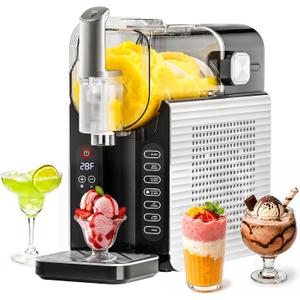 LIFECREEK 88oz Slushie Machine, No-Ice Frozen Drink Maker One-Touch Frozen Drink Maker with 7 Presets and Auto-Clean for Slushies, Margaritas, Milkshakes, and Frappes